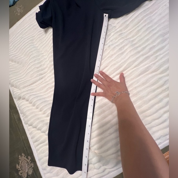 Express blue jumpsuit ruffle sleeve - Picture 10 of 10